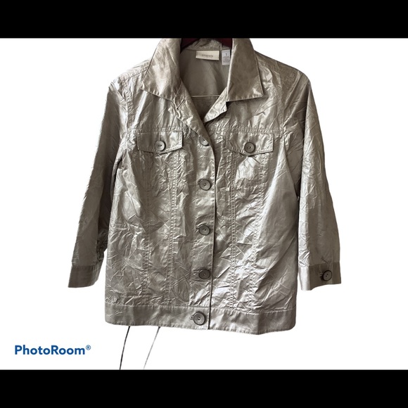 Chicos shiny pewter jacket - Picture 6 of 6